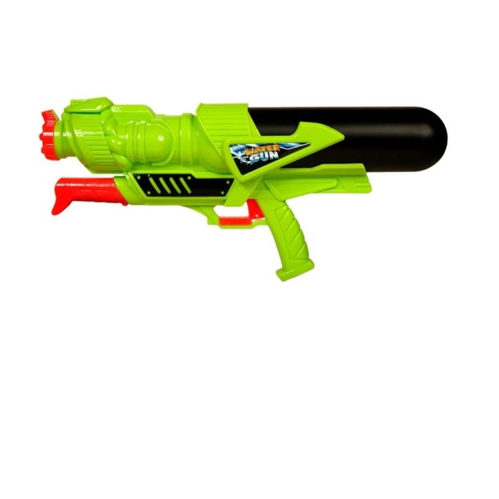 Pistol apa 38 cm, verde/negru