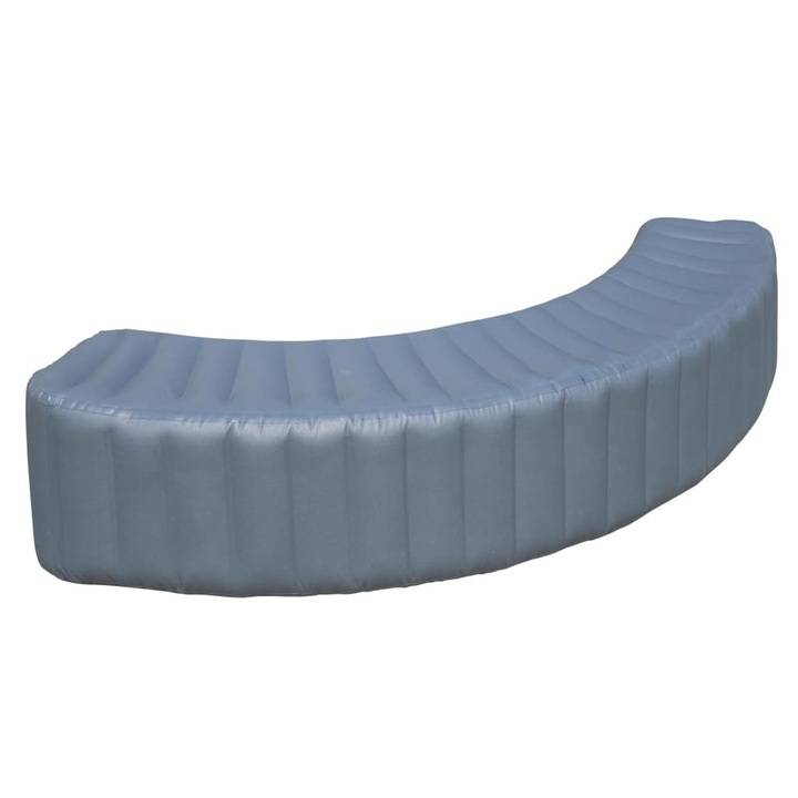Надуваемо ограждение за кръгло джакузи Bestway, Сив, 200 x 40 x 40 см