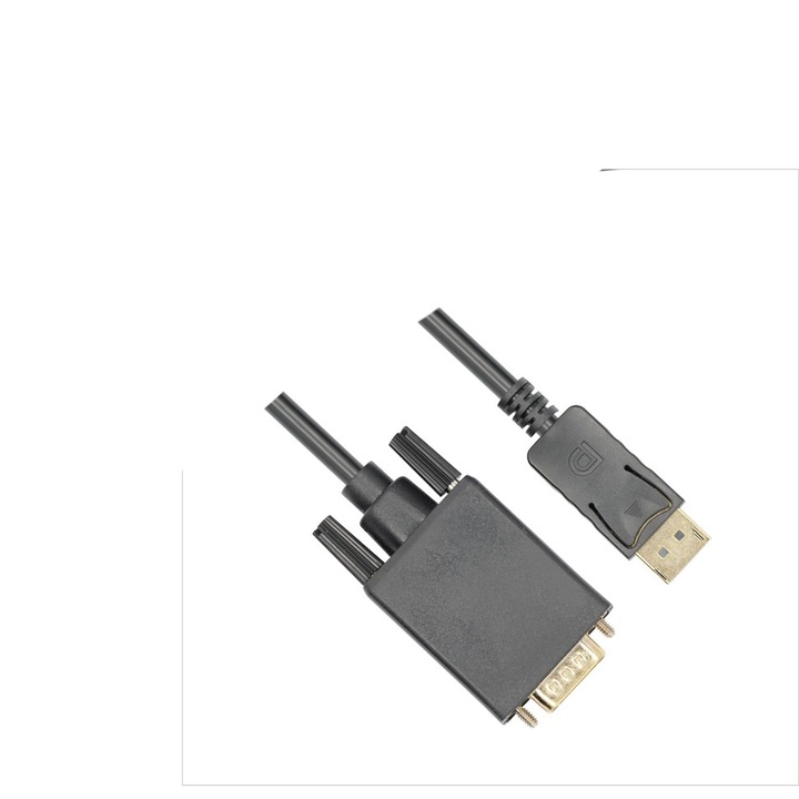 Кабел VCom SS001255, DisplayPort към HDMI, 1.8м, Черен, Екраниран