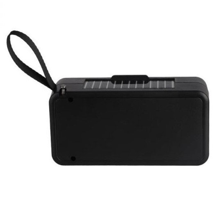Boxa Portabila Incarcare Solara cu Radio, Bluetooth, Lanterna, USB, Card, AUX, Hands-Free, Rosu