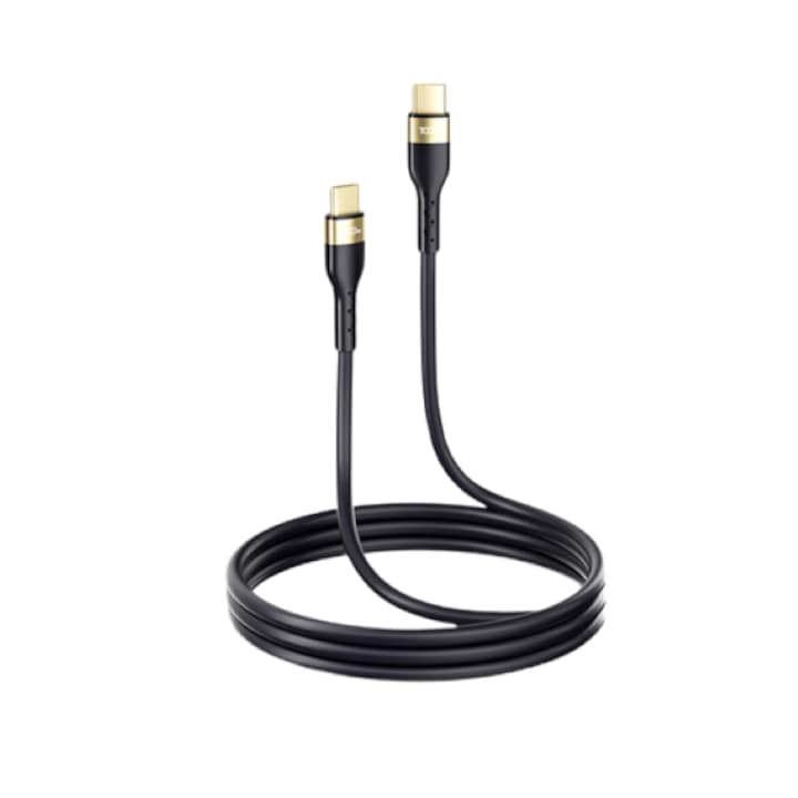 Кабел за данни, Type-C към Type-C, 100 W, 3M, Черен
