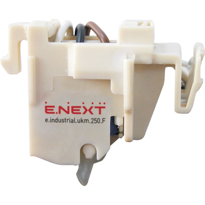 Допълнителен контакт E.NEXT International Electrotechnical Group, 250.F, Бял