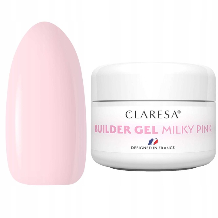Gel semipermanent Claresa Builder Gel, Milky Pink, 25g