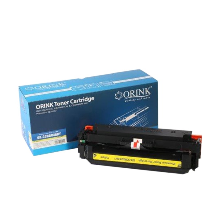 Тонер касета Canon CRG046H жълта, рециклирана