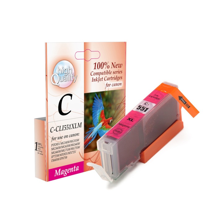 Касета с мастило IPRINT CLI551XLM 6445B001, Червен