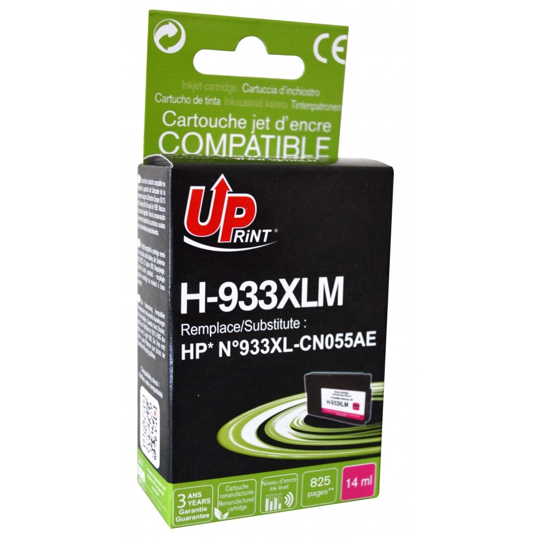 Cartus cerneala UPRINT HJ933XLMUP Magenta, 14 ml, compatibil CN055