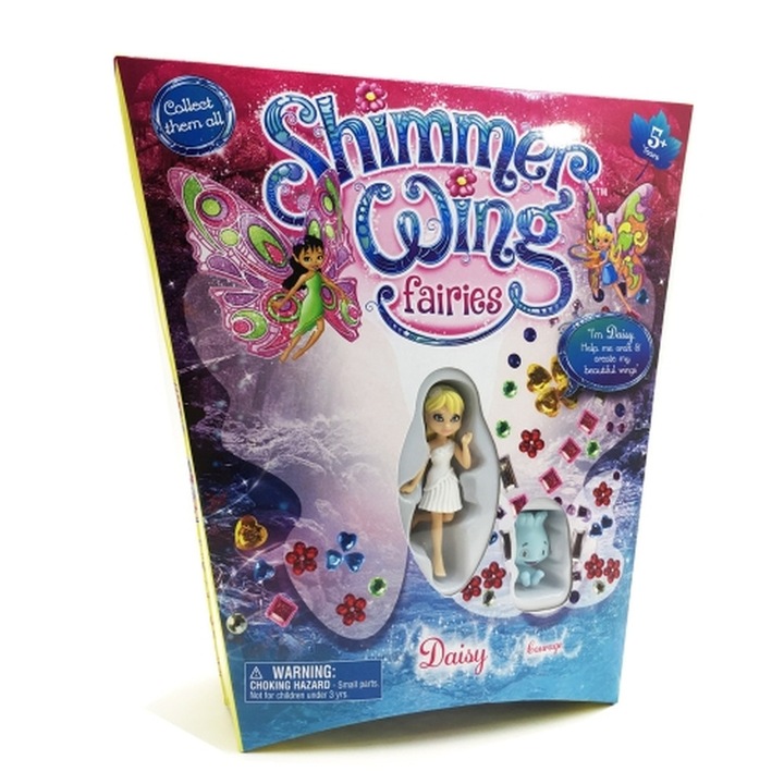 Chippo baba, Shimmer Wing Dolls, tündér szárnyakkal, Fairy-Daisy, 82172