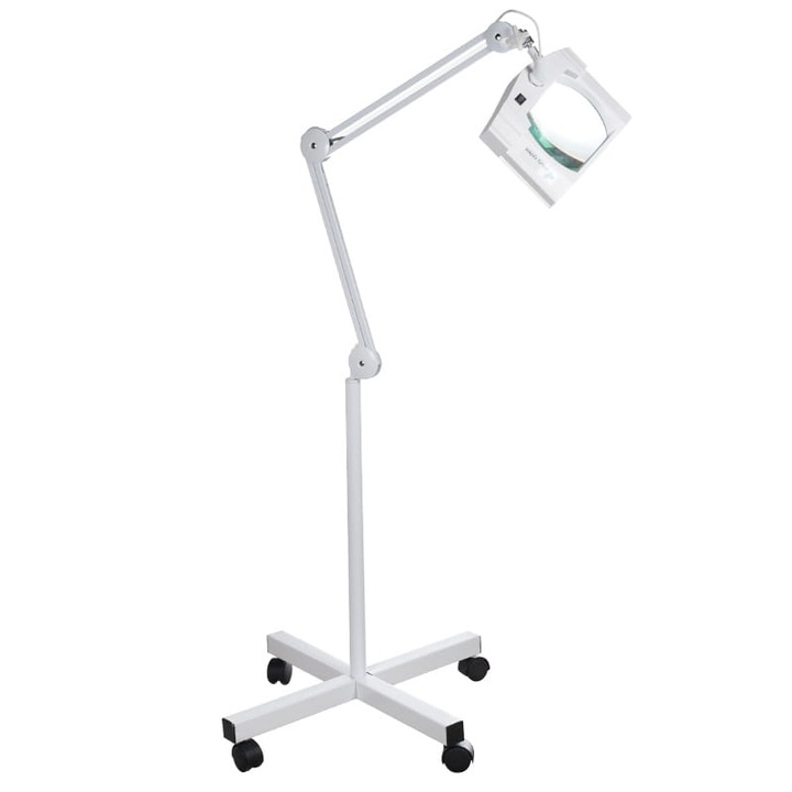 Lampa profesionala cu lupa si suport BS, BN-208L, LED, 13W, 160cm, Alb