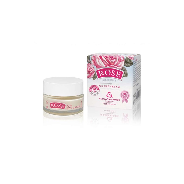 Crema de ochi, Bulgarian Rose, Cu acid hialuronic, 15ml