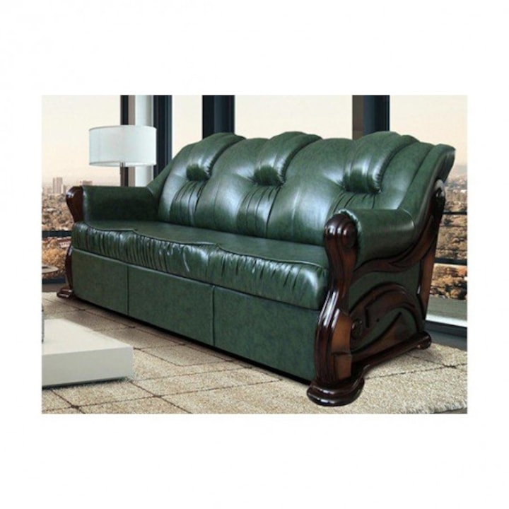 Piele Ecologica Sintetica pentru Reconditionare si Retapitare Canapea, Scaun, Fotoliu, Interior Auto, Material Premium Autoadeziv, Dimensiune 138 x 50 cm, Verde Inchis, GARAMI SHOP