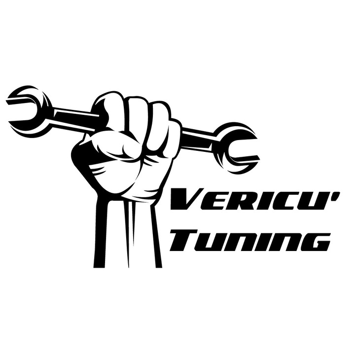 Sticker decorativ auto Vericu’ Tuning Negru 20 x 12 cm
