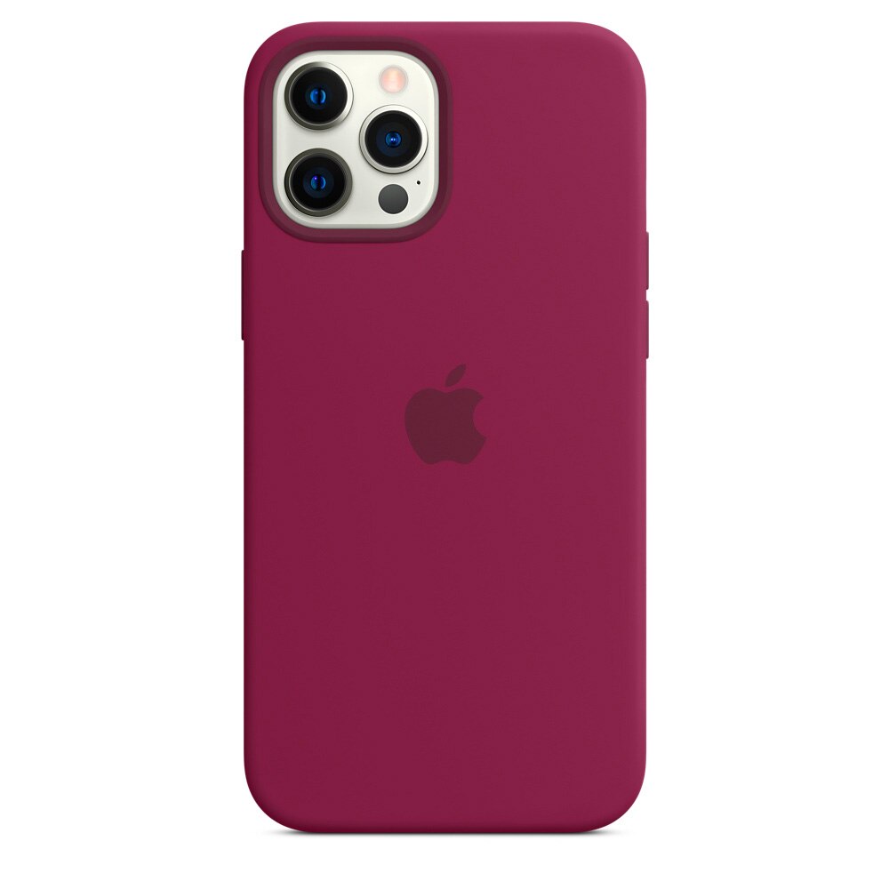 Husa de protectie Silicon pentru iPhone 12 Pro Pomegranate