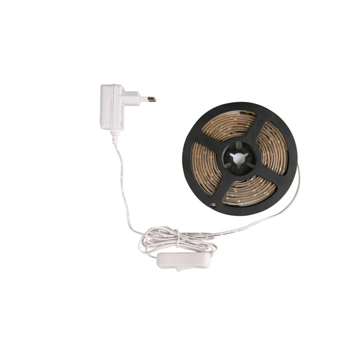 Well SMD2835 ledszalag, BRGY (8B+8R+8G+8Y), 12V, 32 LED/m, 3m, 6W-os táppal, On/Off kapcsolóval