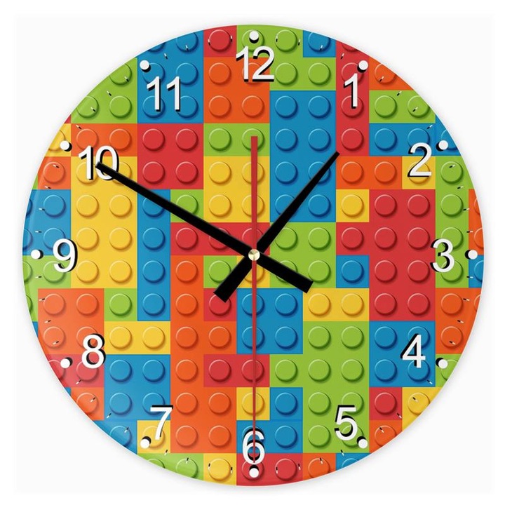 Lego 11 kör üveg óra falióra