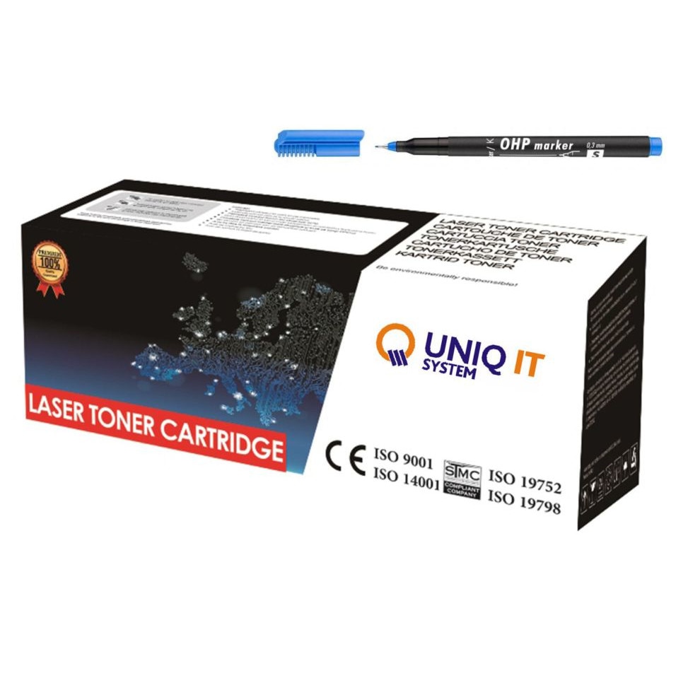 SET Cartus toner Laser compatibil, SAMSUNG MLT-D111S + Marker permanent Ico albastru varf subtire