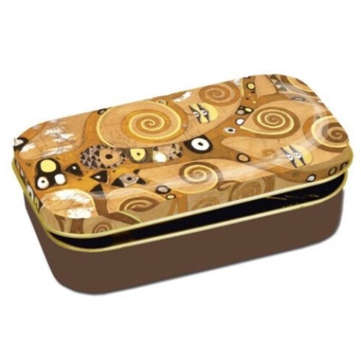 Fémdoboz 10x2x6,2cm, Klimt: Életfa