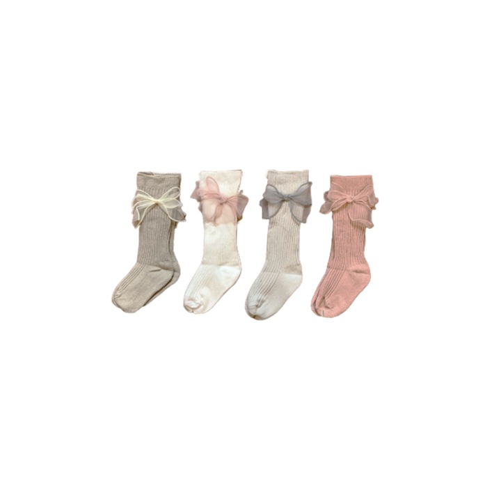 Комплект от 4 бебешки чорапки Artsy многоцветни, Многоцветен