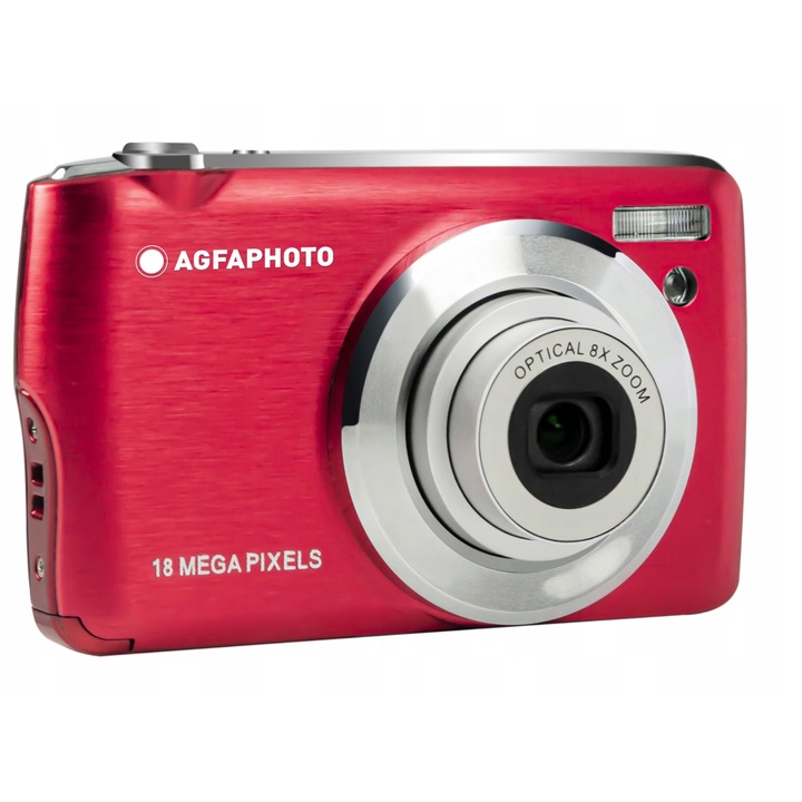 Цифров фотоапарат, AgfaPhoto DC8200 18MP, Червен