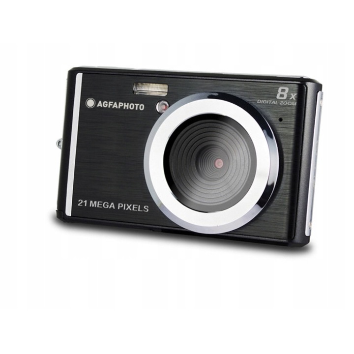 Цифров фотоапарат AgfaPhoto, DC5200 21MP HD 720p, Черен