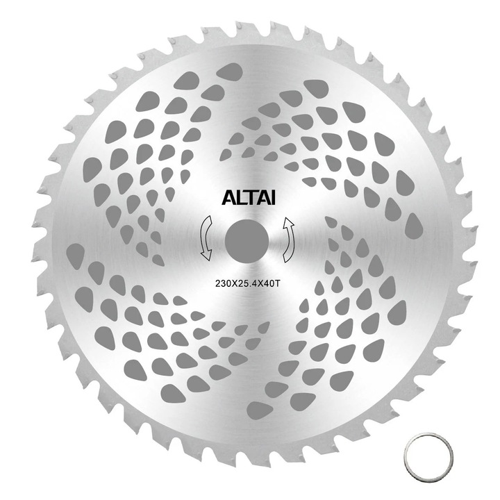Disc motocositoare cu vidia 230 40T NR 9 Altai CMP0814, 0110VEND, Argintiu