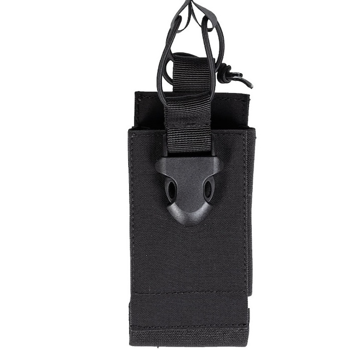 Toc statie radio negru 6,8 x 3 x 15,3 cm