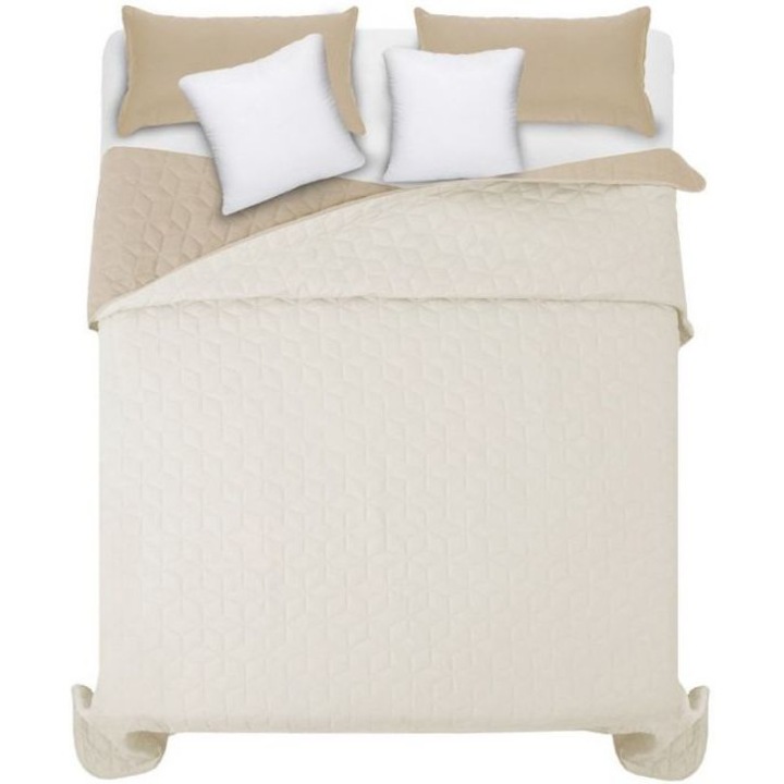 Tutumi ágytakaró Diamant, kétoldalas, poliészter, bézs - ekrü, 200 x 220 cm
