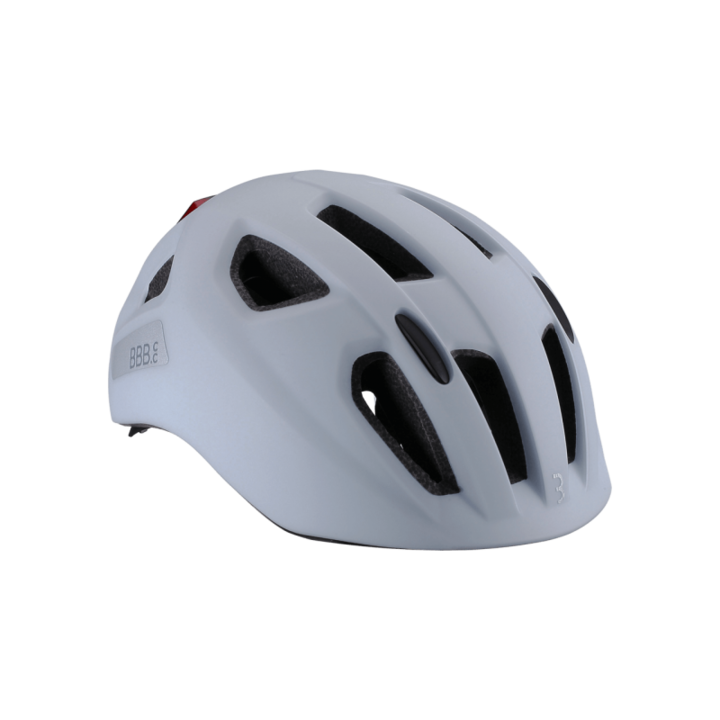 Gyermek sisak BBB BHE-171 Sonar fényes LED-del, Matt White, M