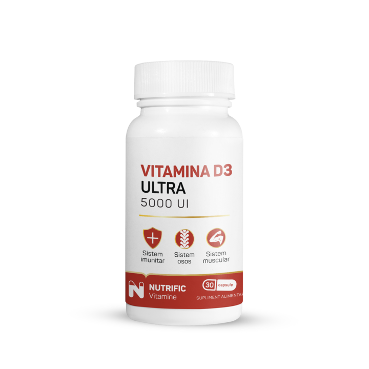 Vitamina D3 ULTRA 5000IU 30cps NUTRIFIC