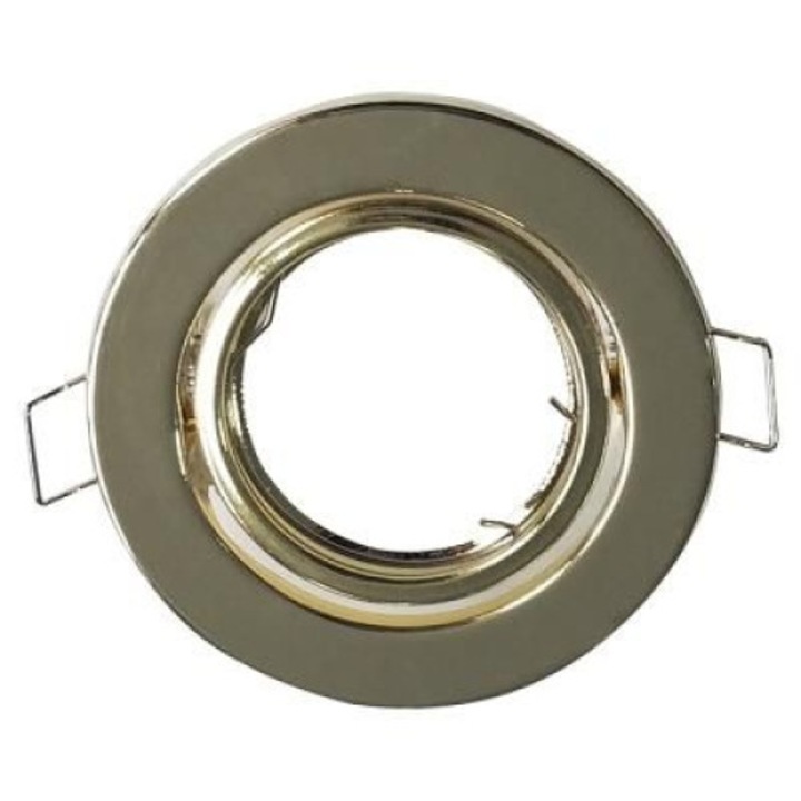 Spot mobil, pentru rigips, diametru 90mm, auriu, fara bec si dulie, Mentavill