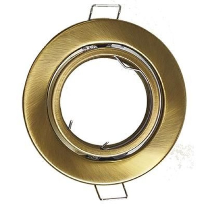 Spot mobil, pentru rigips, diametru 90mm, bronz, fara bec si dulie, Mentavill
