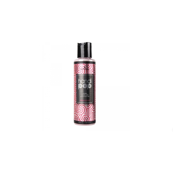 Sensuva Handipop Hand Job masszázs gél, eper aroma, 125 ml