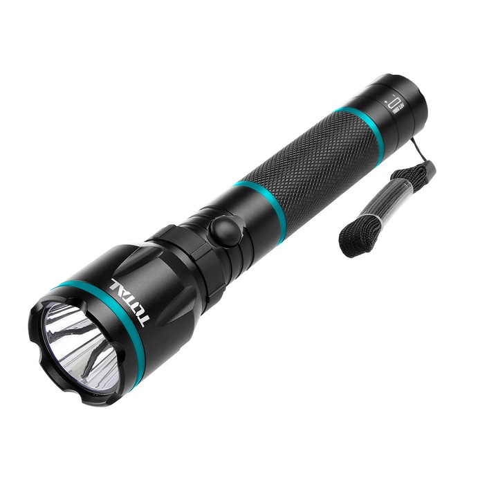 Акумулаторен фенер Total Industrial, LED, 5 W, 6000 К, 400 lm
