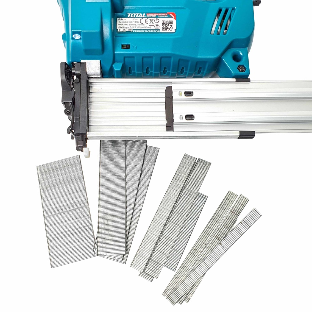 Capsator industrial, Fara fir, F15 - F50, 20 V, 2 x 2 Ah, Pentru