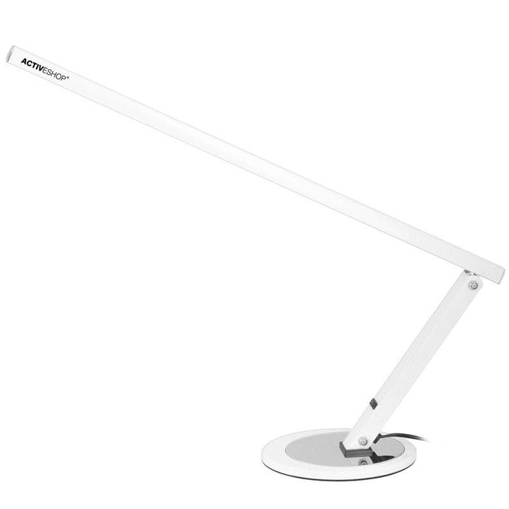 Lampa manichiura pentru salon, Activeshop, Aluminiu, Alb