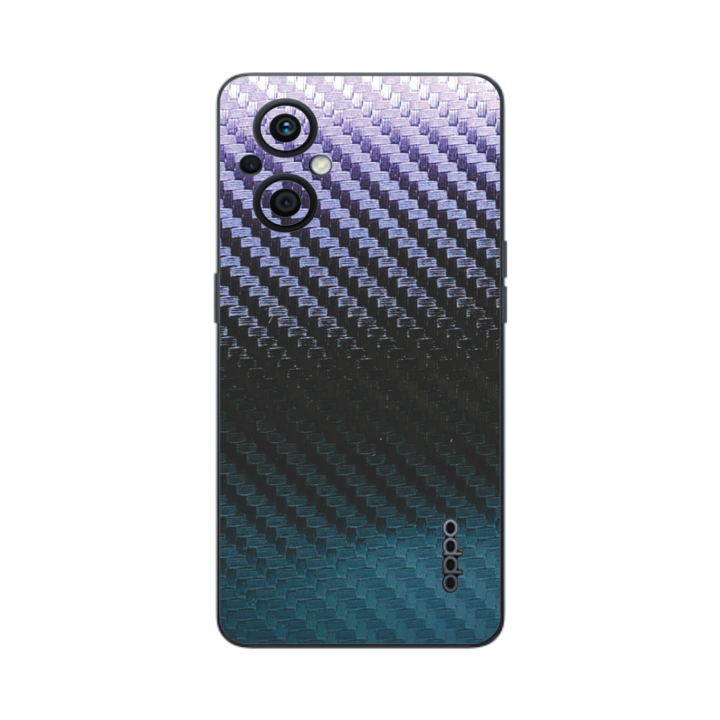 Защитно фолио iSkinz за Oppo Reno7 Lite 5G, Reno7 Z 5G - Carbon Cameleon Simple Cut, Adhesive Skin, Back Cover