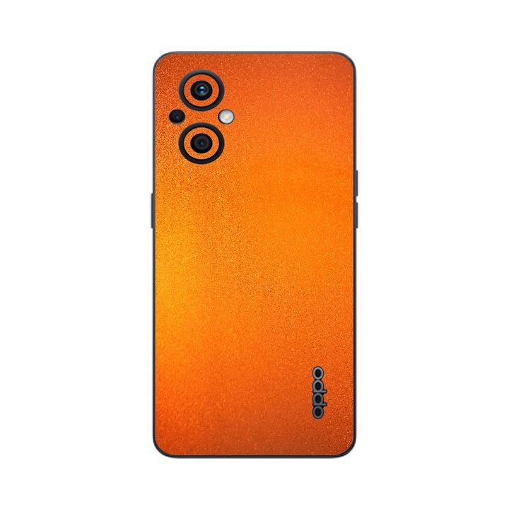 Folie Protectie iSkinz pentru Oppo Reno7 Lite 5G, Reno7 Z 5G - Tangerine Dream Simple Cut, Skin Adeziv, Cover pentru Carcasa Spate