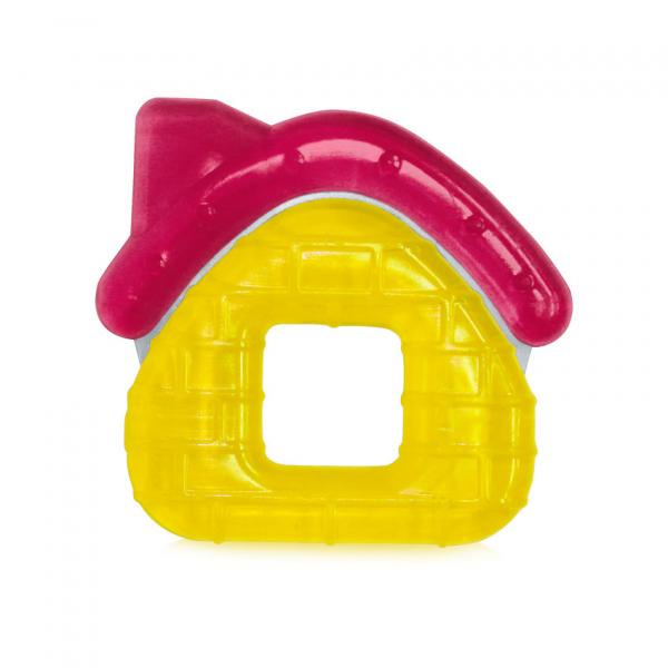 Jucarie refrigeranta pentru dentitie, Lorelli, peste 3 luni, House, Yellow