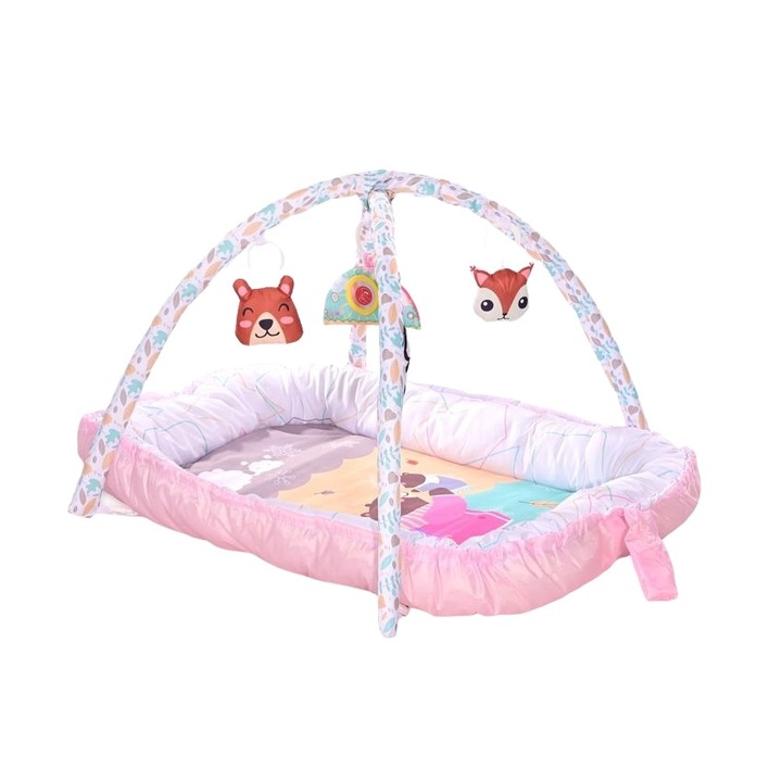 Saltea de activitate, Lorelli, Baby Nest, 97 x 66 cm, Pink