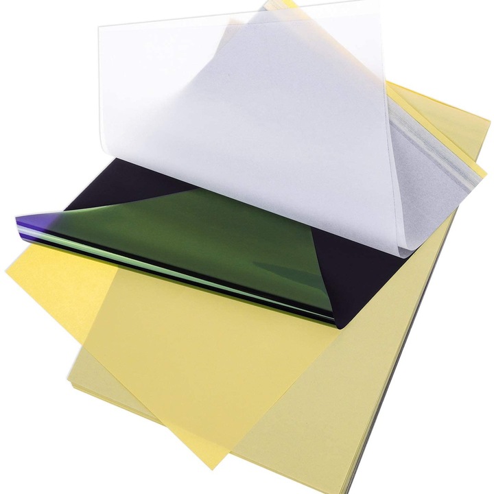 Set 35 hartii transfer, A4, Multicolor
