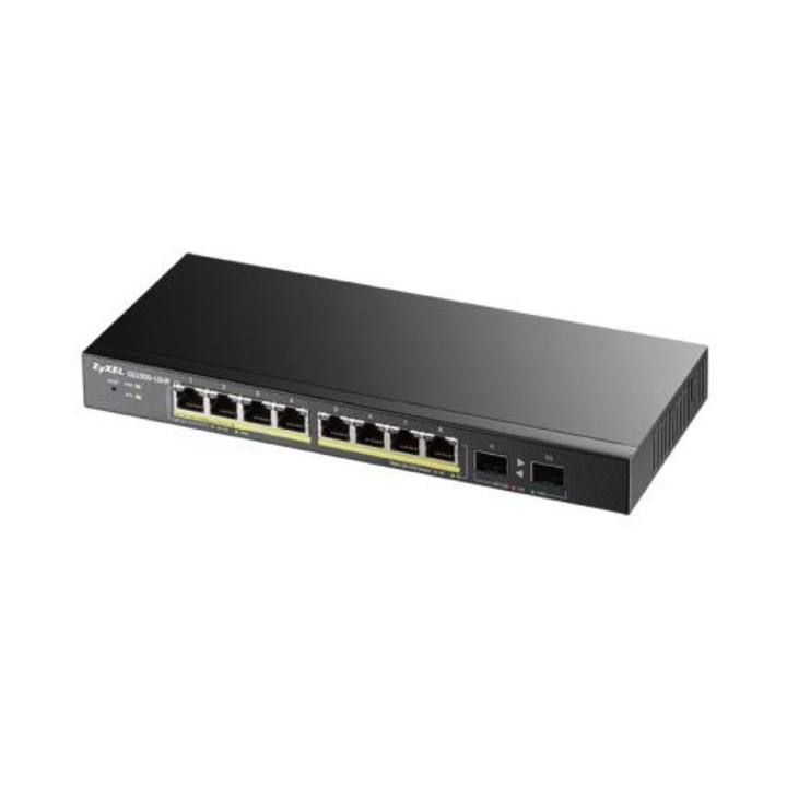 Суич Zyxel GS1900-10HP 8 порта GbE Smart Managed PoE