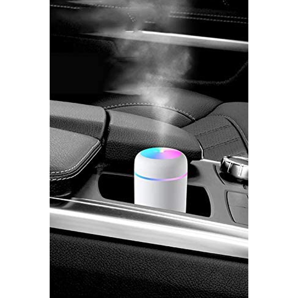 Дифузер за етерични масла, С USB зареждане, LED осветление, Бял - eMAG.bg