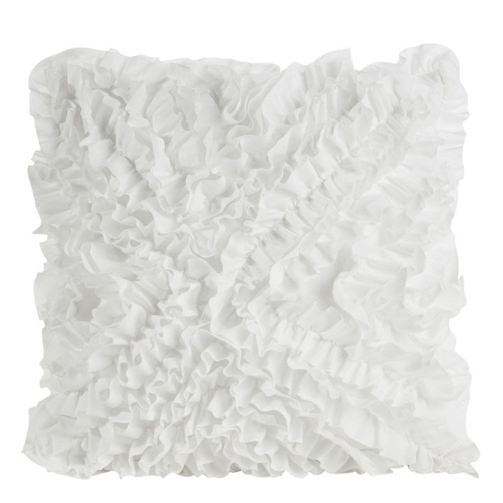 Fata de perna decorativa mirena 45x45 Eurofirany alb
