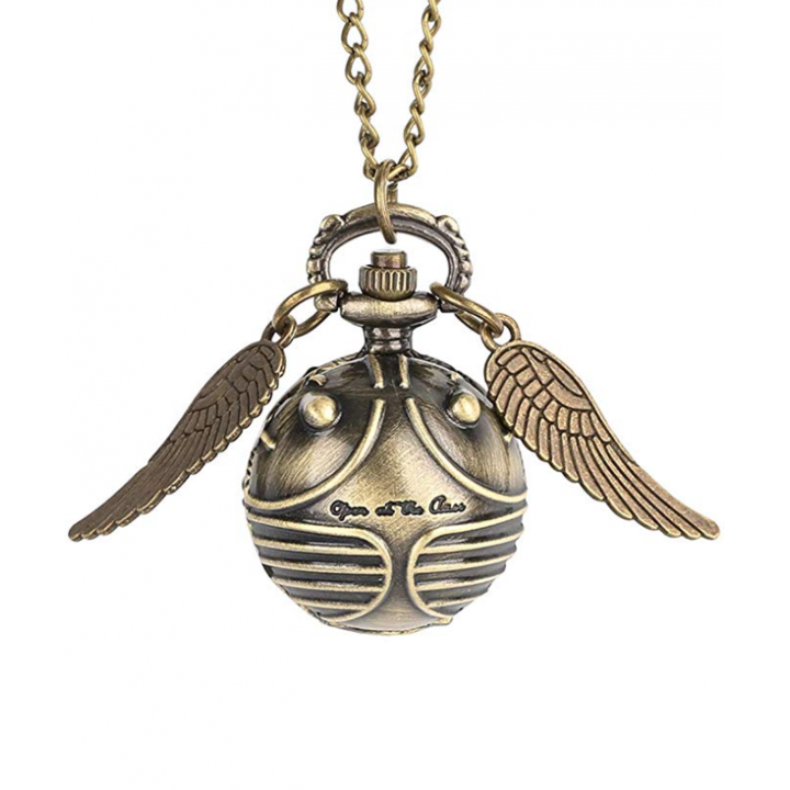 Верижка с висулка за часовник Harry Potter Golden Snitch, 2,5 cm, zum5105, кафяв