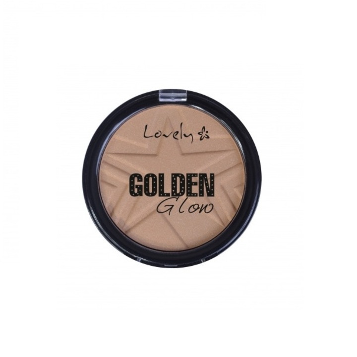 Lovely Golden Glow kompakt púder 04. sz., 10 g