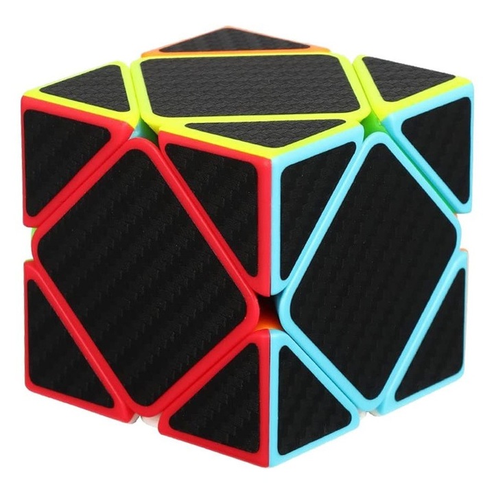 Mágikus kocka Yisheng Skewb, szénszálas, fekete, 220CUB-1