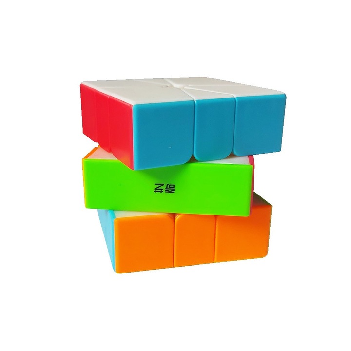 Mágikus kocka 3x3x3, QiYi QiFa Square-1, matrica nélkül, 462CUB