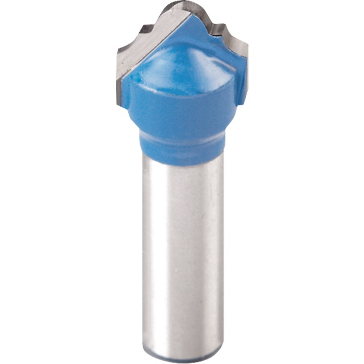 Freza profesionala pentru profil/canelu, KWB „burghiu cu margele”, 8x12,7 mm, R= 3,2