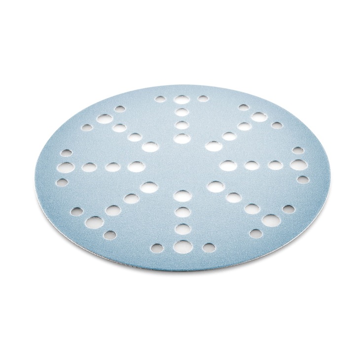 Комплект 25 х абразивни дискове, Festool, Диаметър 225 mm, 8 отвора, P80, Син