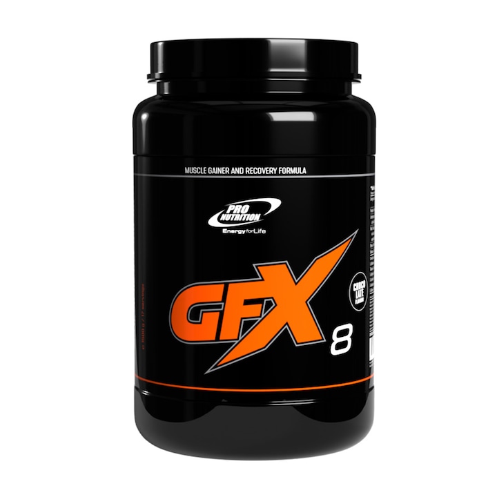 Gainer pentru dezvoltare musculara, GFX-8 ciocolata, 1500g
