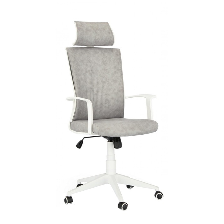 Gordon fehér szürke irodai szék 64,5x57,5x131 cm